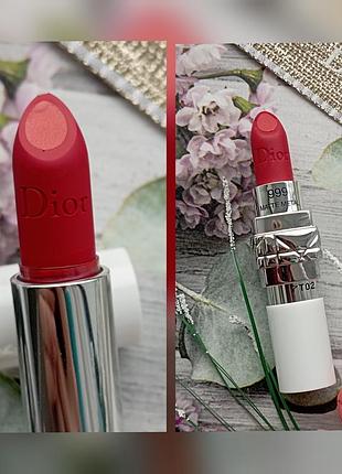 Матова помада з металічним сяйвом dior rouge dior double rouge1 фото