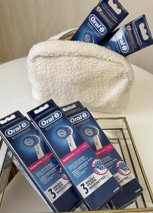 Сменные зубные насадки oral-b sensitive gum care (в комплекте 3 шт)3 фото