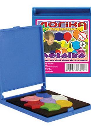 Настільна гра, логіка "мозаїка", у пласт. кор. 8*8см, тм технок, україна (50шт)