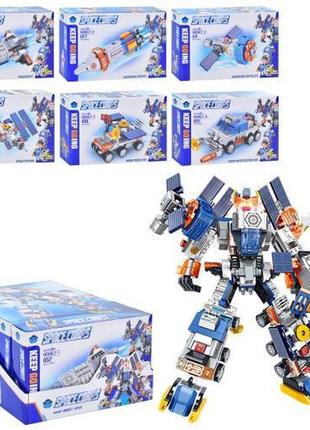 Конструктор космічна техніка, від 101 дет, 6в1, 6 видів, 6шт.в дисплеї, 28*23*14см (72шт)