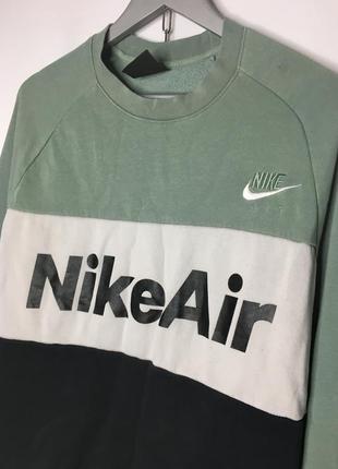 Оригинальный очень крутой свитшот, реглан, кофта nike air из новых коллекций с большим логотипом4 фото