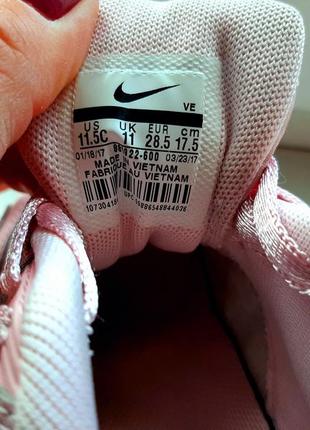 Фирменные кожаные кроссовки пудрового цвета nike airmax (original).5 фото