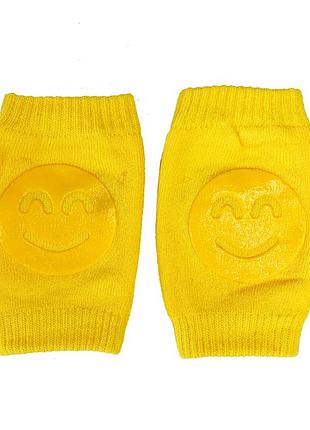 Наколінники дитячі "smile" жовтий, в пак. 17*10см, тм megazayka