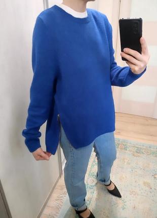 Синій  светр в стилі cos5 фото