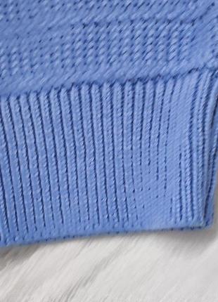 Качественный голубой джемпер из коттона l2 р6 фото