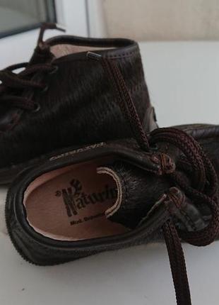 Итальянские детские кожаные ботинки naturino8 фото