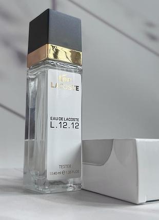 Lacoste eau de l.12.12 blanc (лакоста л. 12.12 бланк) 40 мл.