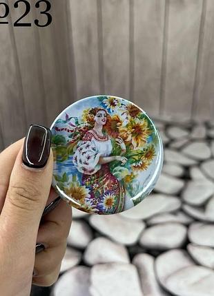 Значок сувенірний №23, 5,7см, пак. 7*8см