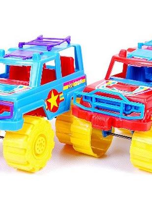 Машина "джип кольоровий", в сітці 21*13,5*12см, тм kinder way, україна (15шт)