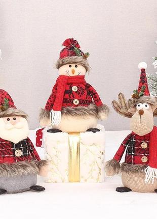 Новорічний сніговий, різдвяний сніговик,під ялинку2 фото