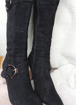 Сапоги  замшевые fashion cafe. !!!бесплатно!!!