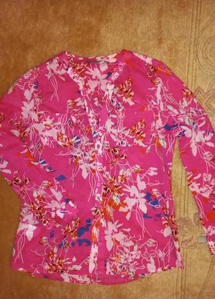 Laura ashley блуза малиновая, р. s (xs)4 фото