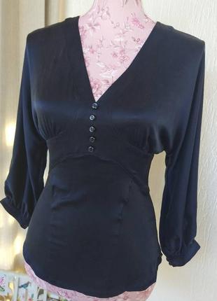Фирменная стильная качественная натуральная блуза из шелка1 фото
