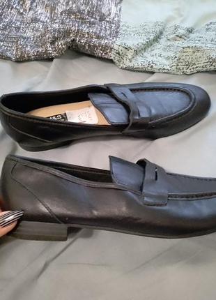 Кожаные лоферы мюлли m&s р.40