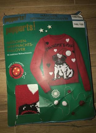 Новогодний детский свитер