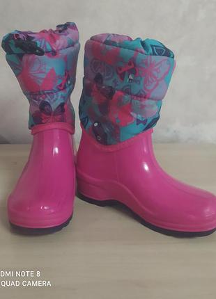 Резиновые сапожки зимние