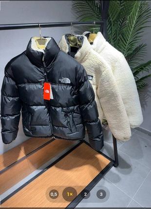 Зимова куртка the north face двустороння