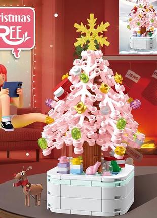 Конструктор рождественская новогодняя елка, лего пластик brick, игрушка, конструктор рождественский новогодний
