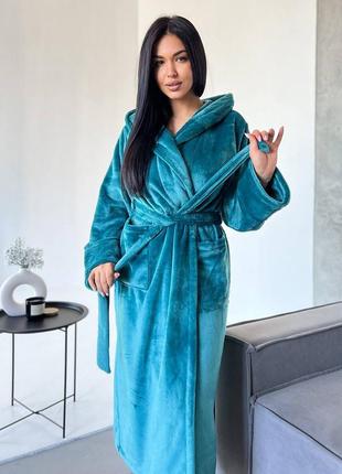 Махровий халат жіночий багато кольорів2 фото