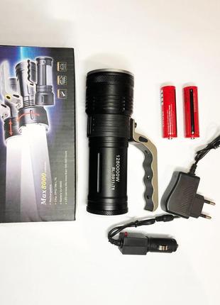 Профессиональный переносной фонарь-прожектор police s911-xpe, фонарь ручной мощный, тактичный фонарь