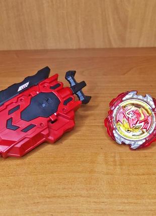 Beyblade бэйблейд revive phoenix (ревайв феникс) b-117 + арена в подарок! бей блейд с запускалкой двусторонний