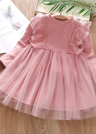 Красивое платье для девочки р80-120