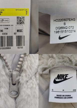 Плюшева шуба куртка nike sportswear plush faux fur all over print jacket шубка шерпа нова оригінал6 фото