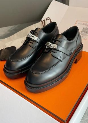 Лоферы в стиле hermes lux