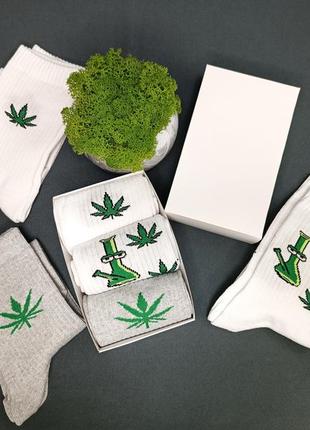 Подарочный набор носков «марихуанна» 3 пары
