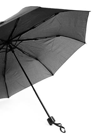 Зонт компакт механический черный sl детский подростковый3 фото