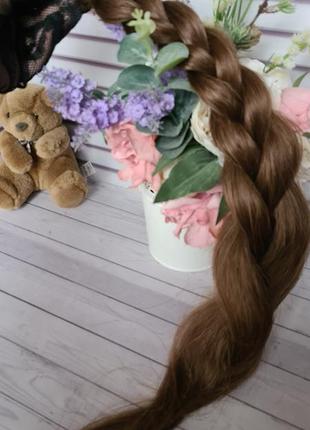 Хвост коса шиньон 100% натуральный словянский волос8 фото