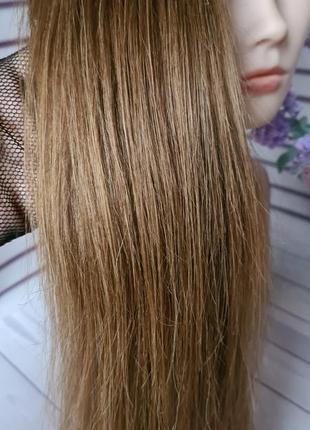 Хвост коса шиньон 100% натуральный словянский волос3 фото