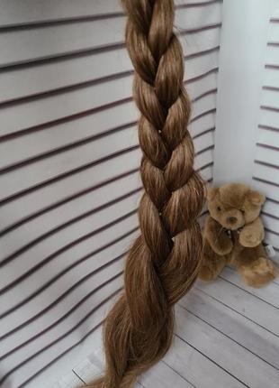 Коса хвост шиньон 100% натуральный словянский волос.