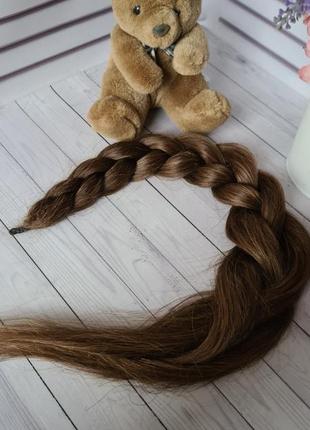 Коса хвост шиньон 100% натуральный словянский волос.