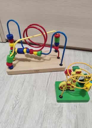 Древесные лабиринты сортеры viga toys