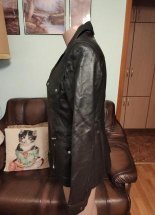 Женская кожаная утепленная куртка, известного итальянского conbipel.3 фото
