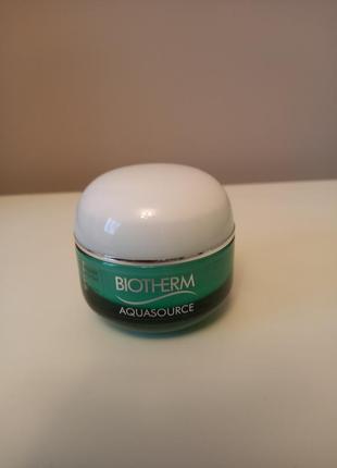 Увлажняющий крем для лица biotherm aquasource 48h continuous release hydration cream для нормальной и комбинированной кожи, 50 мл тестер