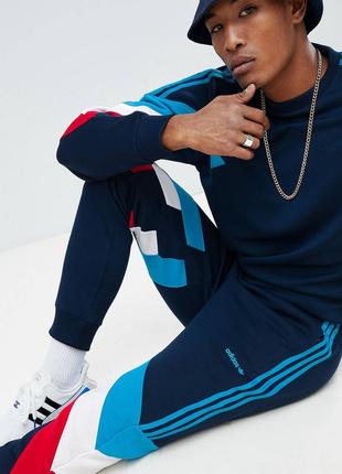 adidas foto originals palmerston joggers in navy dj3456 спортивні штани оригінал