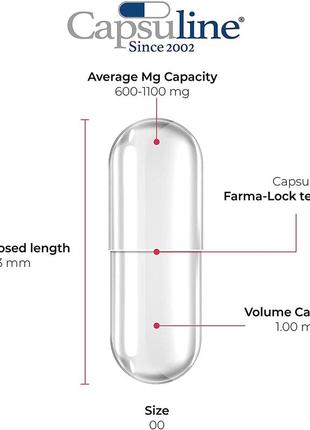 Порожні желатинові капсули capsuline (сша) великі розмір 006 фото