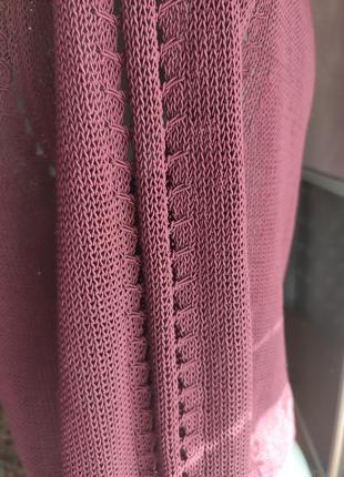Кофта бордова,жіночий пуловер,кофта коротка,светрик7 фото