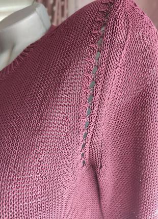 Кофта бордова,жіночий пуловер,кофта коротка,светрик6 фото
