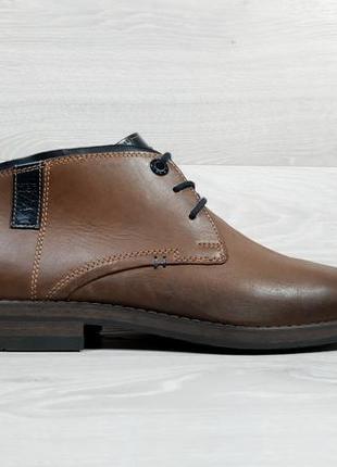 Шкіряні чоловічі демісезонні черевики fretz men switzerland, розмір 42 (напівчеревики)