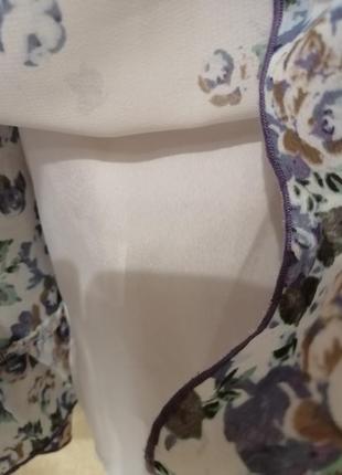 Романтичная шифоновая блуза marks&spenser6 фото