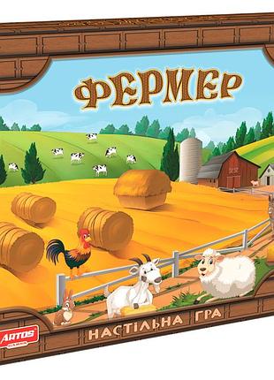 Гра настільна розвиваюча пізнавальна "фермер", в гофр. кор. 33*30*6см, artos games, україна (8шт)
