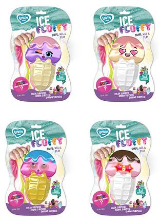Лізун-антистрес tm lovin ice fluffy ріжок 110 мл, на планш. 25*14см