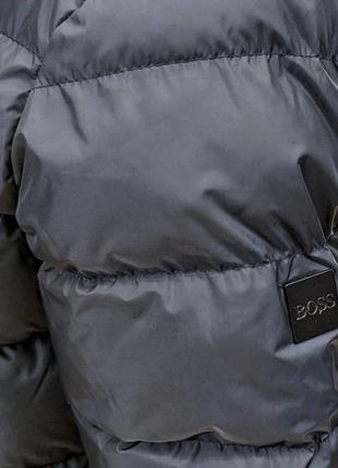 Брендовая мужская зимняя куртка в стиле хьюго босс hugo boss качественная до -20 люксовая2 фото