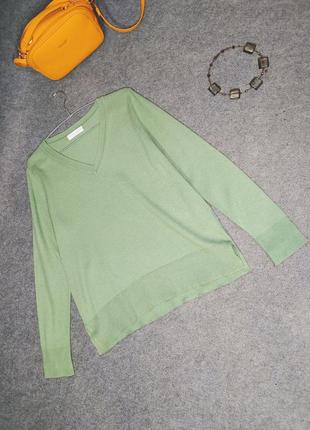 Женский пуловер ддемпер кофта цвета хаки 46 размера4 фото