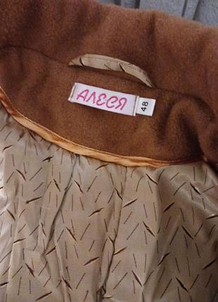 Женское шерстяное пальто 48р2 фото