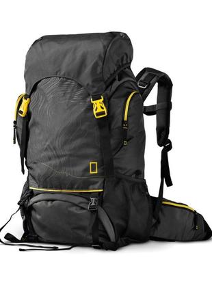 Рюкзак туристичний national geographic hiking backpack 50l  black/grey yellow