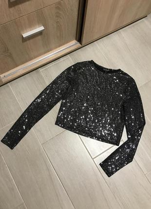 Розкішна блуза в блискітках topshop